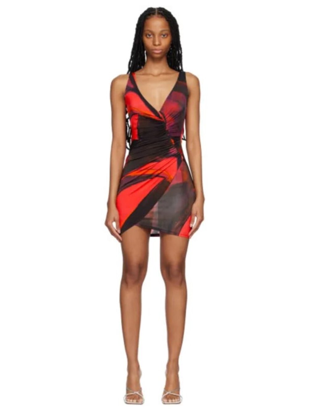 NWT Louisa Ballou Summer Solstice Graphic Print Minidress Sz S